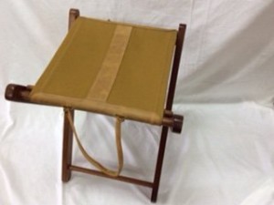 Camping Stool Canvas & Leather