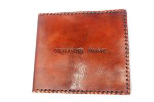 Visitor Leather Book Cover